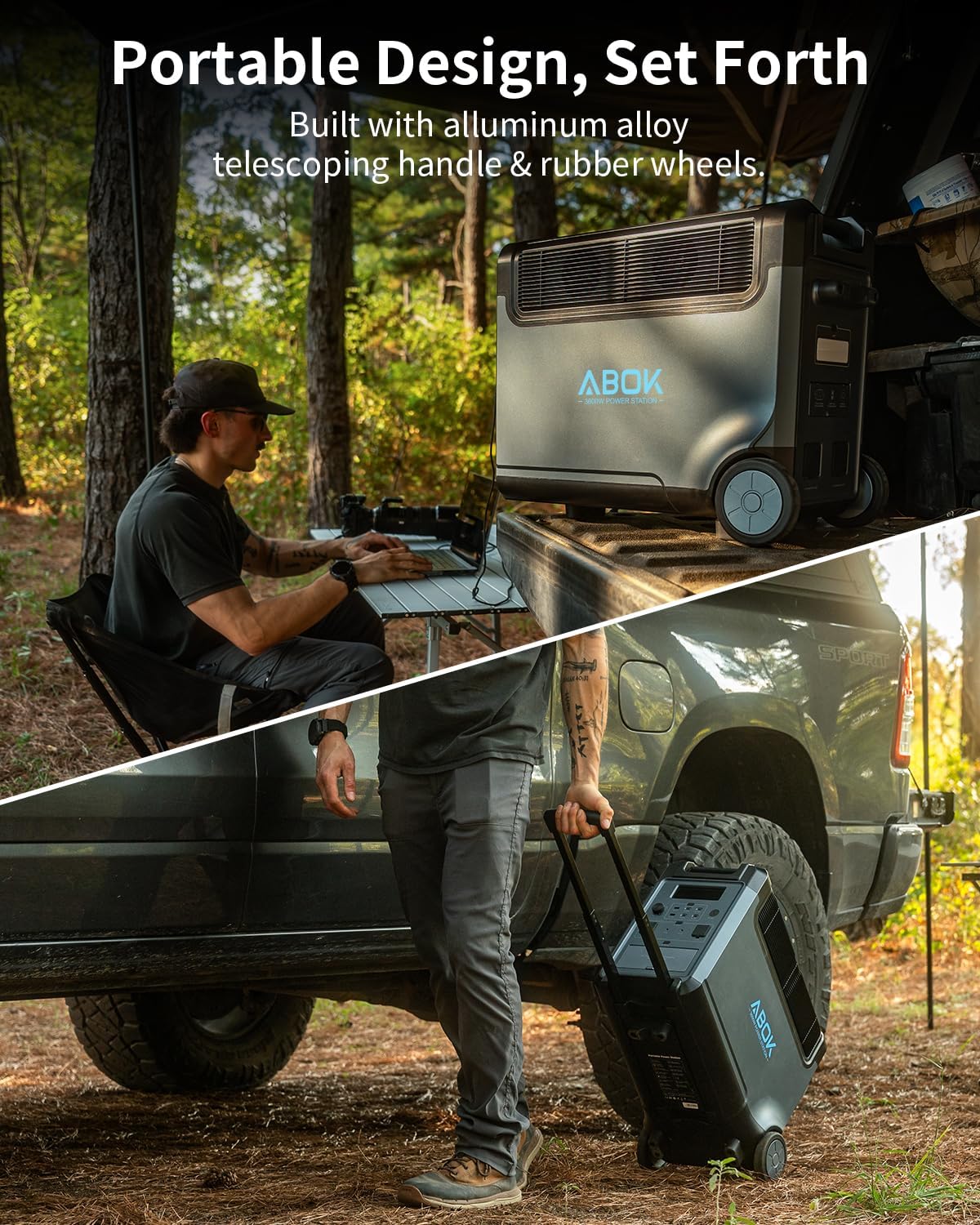 ABOK Ark3600 Solar Portable Power Station | 5‑Year Elite Protection | Free Shipping PR