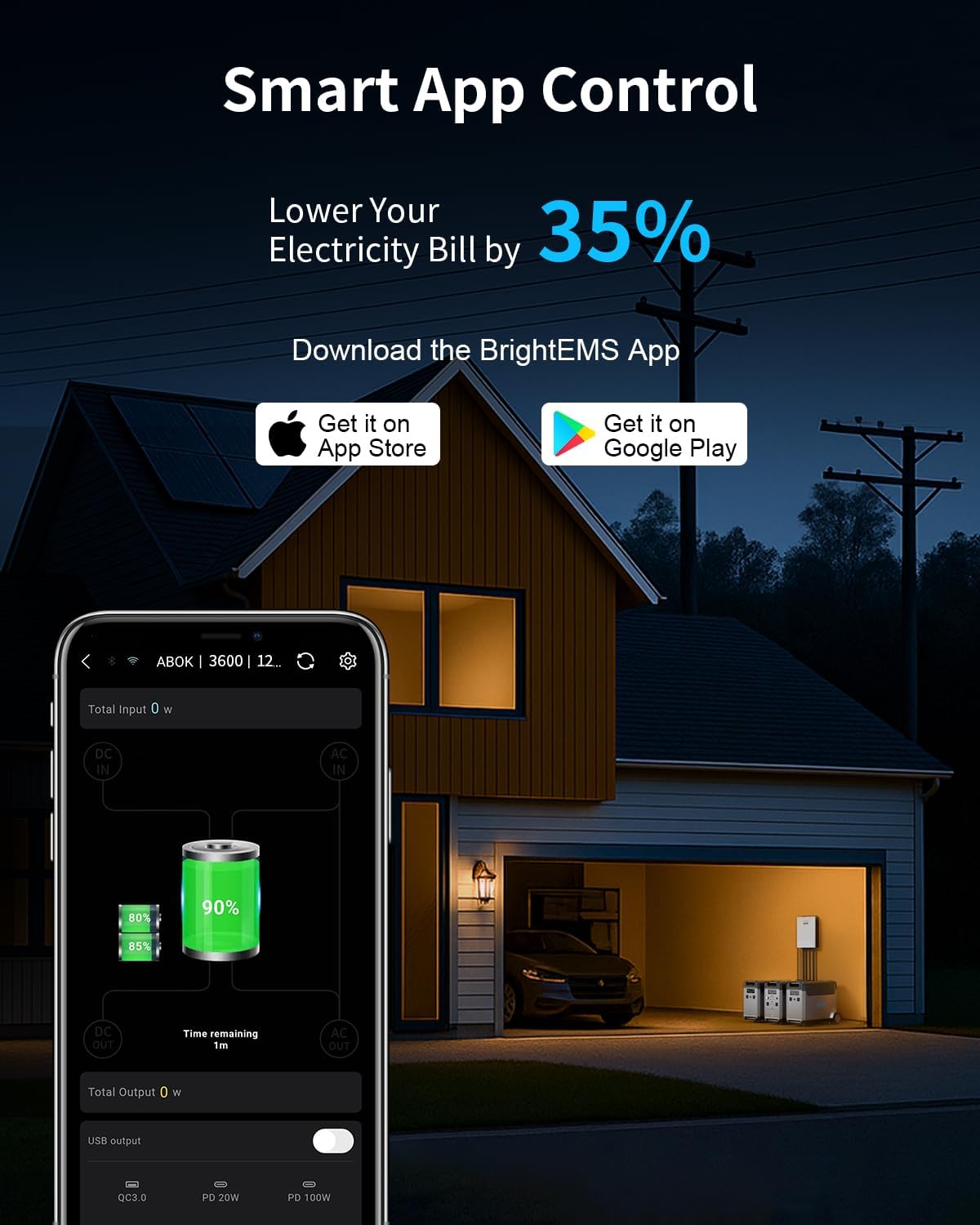 ABOK Ark3600 Solar Portable Power Station | 5‑Year Elite Protection | Free Shipping PR