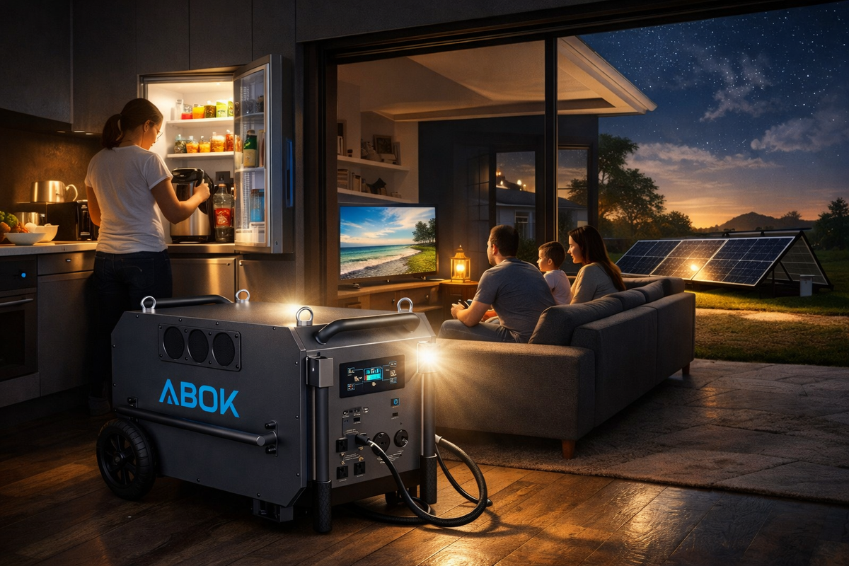 🔥Estación de Energía ABOK Ark7200 9.8kWh LiFePO4 + 6 Placas de 440W