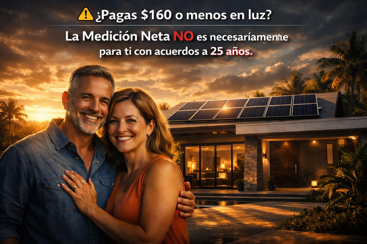 ⚠️ ¿Pagas menos de $160 de luz? La Medición Neta NO es para ti.